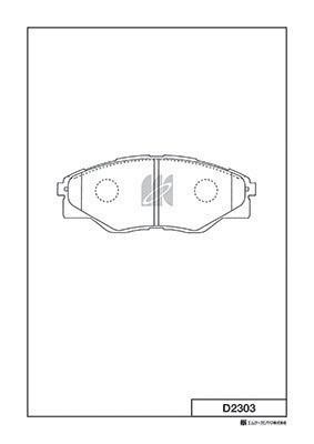 Kashiyama D2303 Brake Pad Set, disc brake D2303