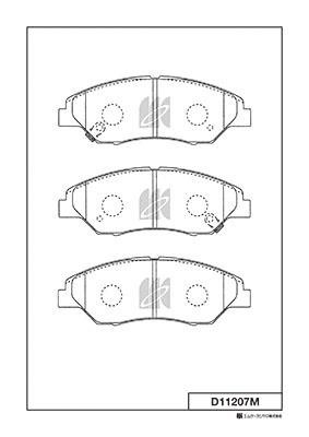 Kashiyama D11207M Brake Pad Set, disc brake D11207M