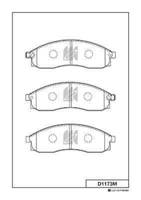 Kashiyama D1173M Brake Pad Set, disc brake D1173M