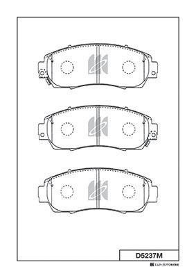 Kashiyama D5237M Front disc brake pads, set D5237M