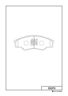 Kashiyama D2275 Brake Pad Set, disc brake D2275