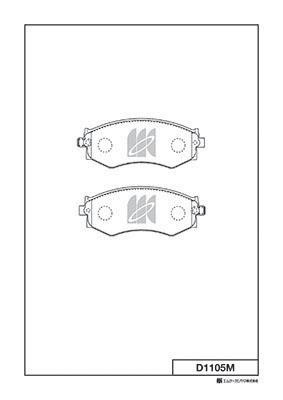 Kashiyama D1105M Brake Pad Set, disc brake D1105M