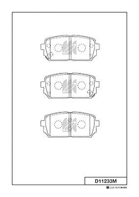 Kashiyama D11233M Brake Pad Set, disc brake D11233M