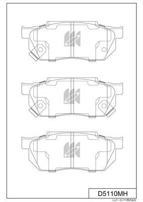 Kashiyama D5110MH Brake Pad Set, disc brake D5110MH
