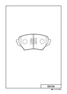 Kashiyama D3134 Brake Pad Set, disc brake D3134