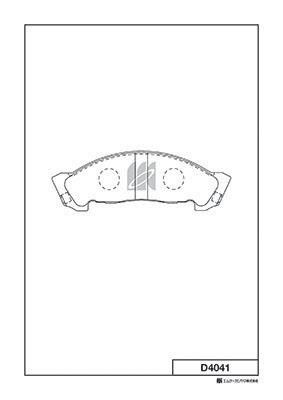 Kashiyama D4041 Brake Pad Set, disc brake D4041