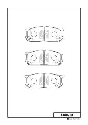 Kashiyama D0048M Front disc brake pads, set D0048M