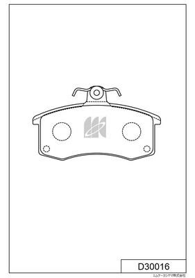 Kashiyama D30016 Brake Pad Set, disc brake D30016