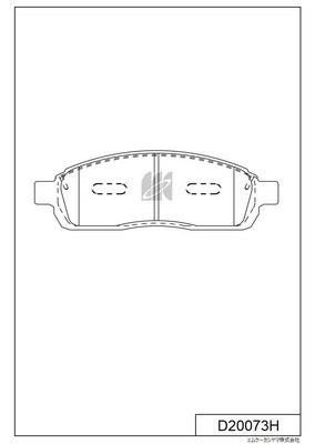 Kashiyama D20073H Brake Pad Set, disc brake D20073H