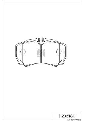 Kashiyama D20218H Brake Pad Set, disc brake D20218H