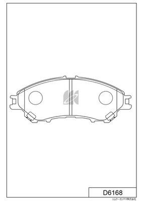 Kashiyama D6168 Brake Pad Set, disc brake D6168