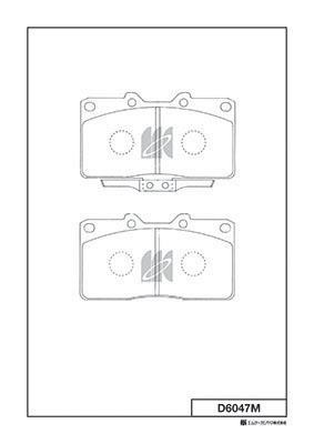 Kashiyama D6047M Brake Pad Set, disc brake D6047M