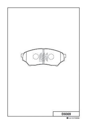 Kashiyama D6089 Brake Pad Set, disc brake D6089