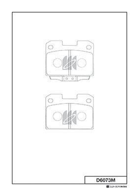 Kashiyama D6073M Brake Pad Set, disc brake D6073M