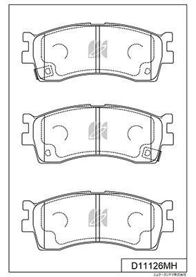 Kashiyama D11126MH Front disc brake pads, set D11126MH