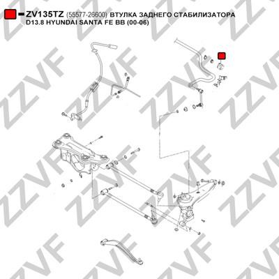 Stabiliser Mounting ZZVF ZV135TZ