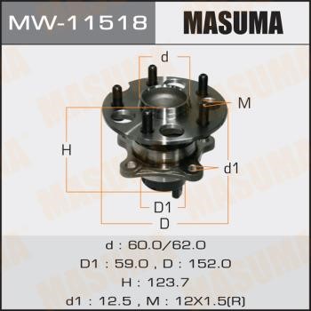 Masuma MW-11518 Wheel Bearing Kit MW11518