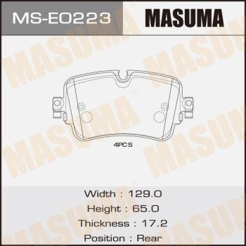 Masuma MS-E0223 Brake shoe set MSE0223