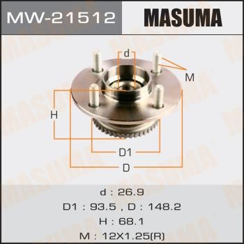 Masuma MW-21512 Wheel bearing kit MW21512