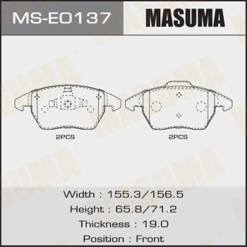 Masuma MS-E0137 Brake shoe set MSE0137