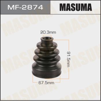 Masuma MF-2874 Bellow set, drive shaft MF2874