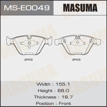 Masuma MS-E0049 Brake shoe set MSE0049