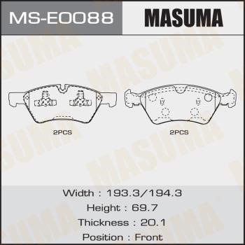 Masuma MS-E0088 Brake shoe set MSE0088