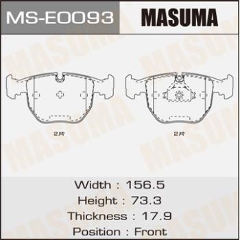 Masuma MS-E0093 Brake shoe set MSE0093