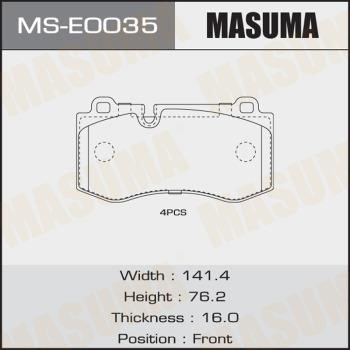 Masuma MS-E0035 Brake shoe set MSE0035