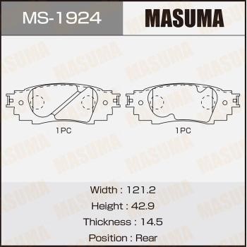 Masuma MS-1924 Brake shoe set MS1924