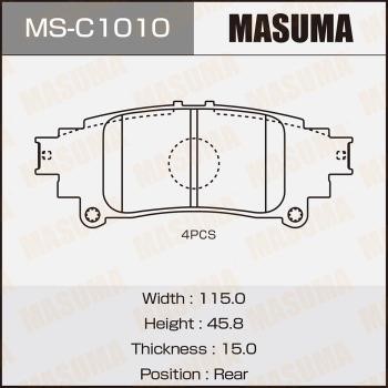 Masuma MS-C1010 Brake shoe set MSC1010