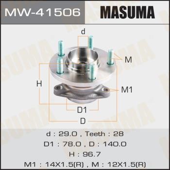 Masuma MW-41506 Wheel bearing kit MW41506