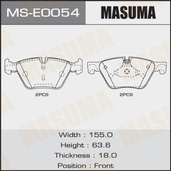 Masuma MS-E0054 Brake shoe set MSE0054