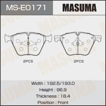 Masuma MS-E0171 Brake shoe set MSE0171
