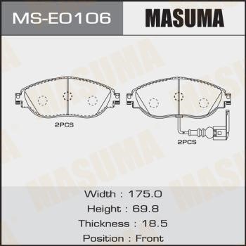 Masuma MS-E0106 Brake shoe set MSE0106