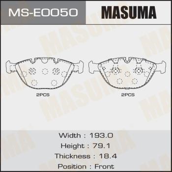 Masuma MS-E0050 Brake shoe set MSE0050