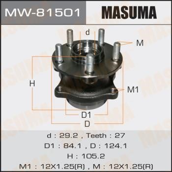 Masuma MW-81501 Wheel Bearing Kit MW81501