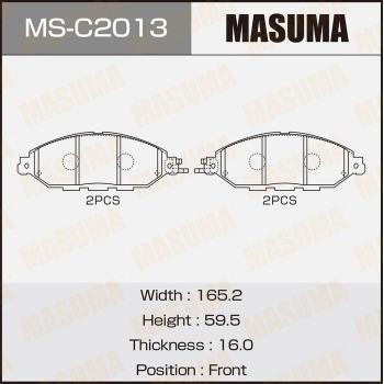 Masuma MS-C2013 Brake shoe set MSC2013