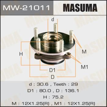 Masuma MW-21011 Wheel bearing kit MW21011