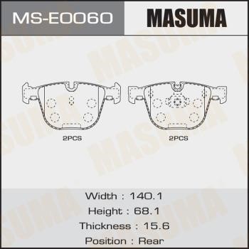 Masuma MS-E0060 Brake shoe set MSE0060