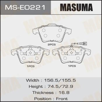 Masuma MS-E0221 Brake shoe set MSE0221