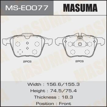 Masuma MS-E0077 Brake shoe set MSE0077