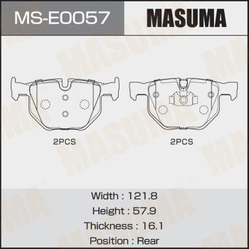 Masuma MS-E0057 Brake shoe set MSE0057