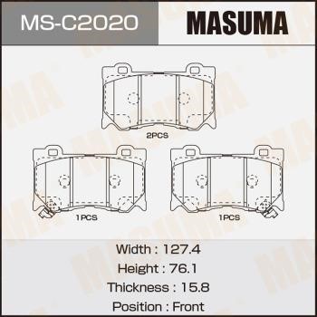 Masuma MS-C2020 Brake shoe set MSC2020