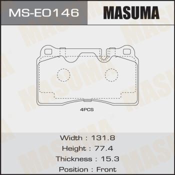 Masuma MS-E0146 Brake shoe set MSE0146