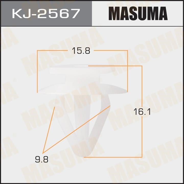 Masuma KJ-2567 Clip, trim/protective strip KJ2567