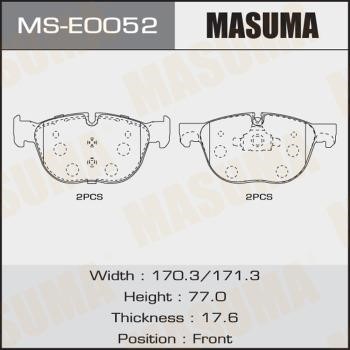 Masuma MS-E0052 Brake shoe set MSE0052
