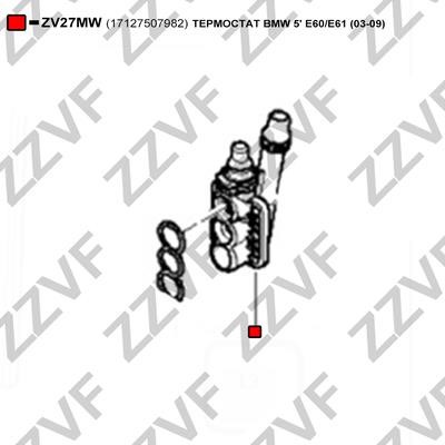 Thermostat, coolant ZZVF ZV27MW