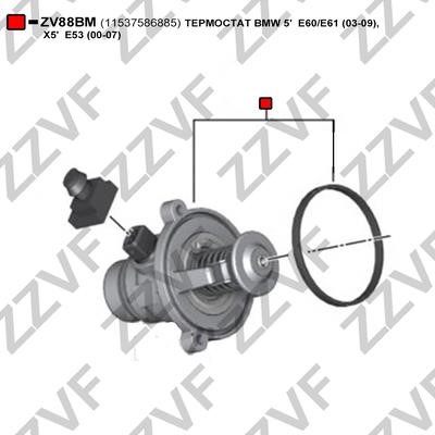 Thermostat, coolant ZZVF ZV88BM