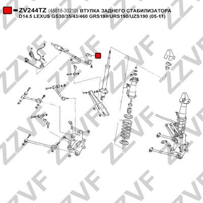 Stabiliser Mounting ZZVF ZV244TZ